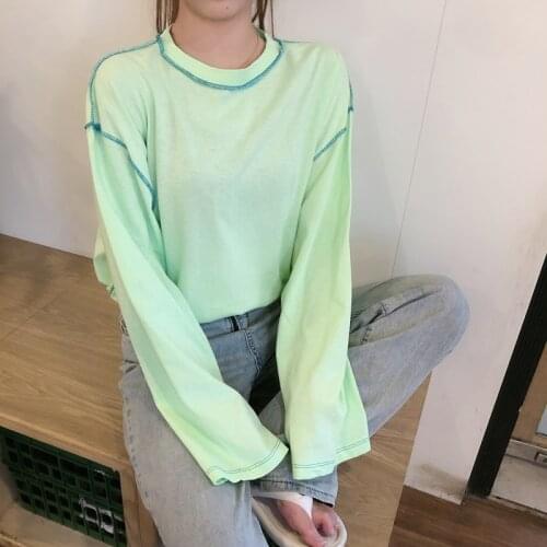 Autumn Cotton New Style Korean Long-sleeved Version Loose Versatile Streetwear Women Long Sleeve Shirts