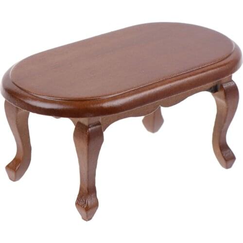 1/12 Mini Dollhouse Furniture Miniature Simulation Teatable Coffee Table Living Room Toy Doll House Accessories Kids Toy