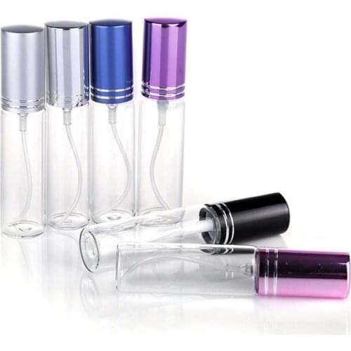 600pcs/lot Mini 10ml Glass Perfume Spray Bottles Atomizer Refillable Empty Perfume bottles With Colorful Sprayer SN74