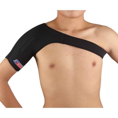 Airsoftsports Tactical Protetor De Coluna Sx642 Sports Magnetic Single Shoulder Brace Support Strap Wrap Belt Band Pad