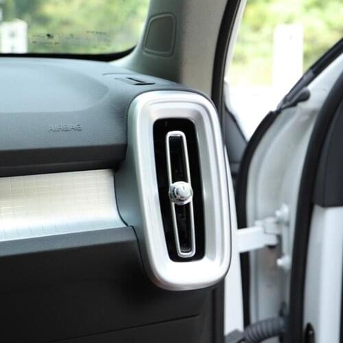For Volvo XC40 XC 40 2019 2020 Car Interior Accessories Front Side Air Condition Vent covers Trim AC Outlet Decoration Sticker