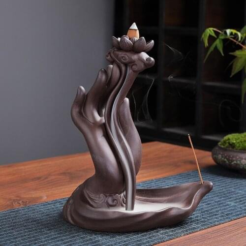 Purple sand Dharma boundless backflow incense burner aroma diffuser home interior decoration office decoration ornaments