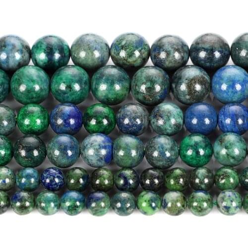 Natural Stone Beads Phoenix Lapis Lazuli Malachite Round Loose Beads For Jewelry Making Needlework DIY Bracelet Beads 6/8/10MM