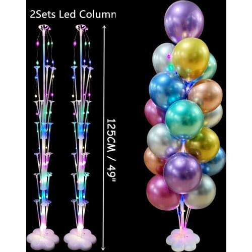 7/13/19 Tube Balloon Holder Balloons Stand Column Birthday Party Decoration Adult Kids BabyShower Wedding Ballons Accessories