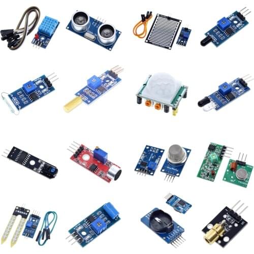 GREATZT Raspberry pi 2 3 the sensor module package HC-SR04 501 DHT11 DS3231 KY-008 Sound Rain Soil sensor for arduino kit