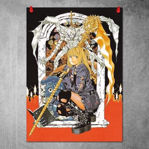 Canvas Painting Death No-te Manga Poster and Prints Wall Art Pictures for Living Room Home Decor No Frame