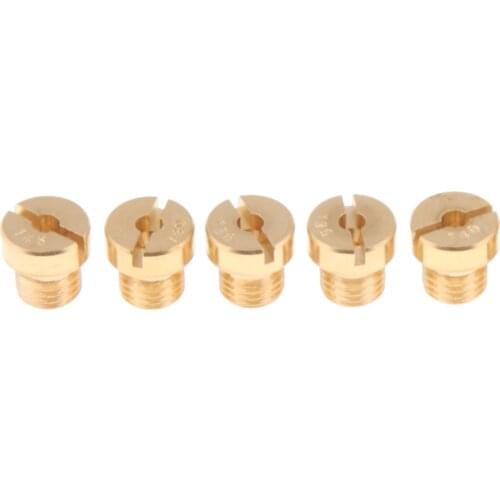 10Pcs 130 134 135 136 138 140 142 M6 Carburetor Main Jet Kit Injector Nozzle