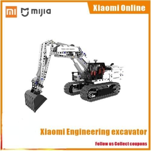 Xiaomi MITU Engineering Excavator Building Blocks Toy Kids Gift Crawler Simulation console Mechanical transmission 900+ parts