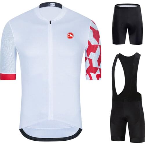 Hot Sale Cycling Set Mens Cycling Jersey Short Sleeve Bicycle Cycling Clothing Bib Shorts Set Men Bike Ropa Ciclismo Triathlon