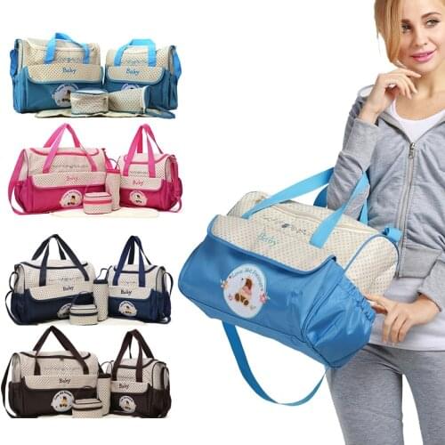 Multifunction Baby Nappy Diaper Bag Baby Bag Nursing Stroller Fashion Maternity Zipper Handbag One Shoulder Bag for Mother Mummy