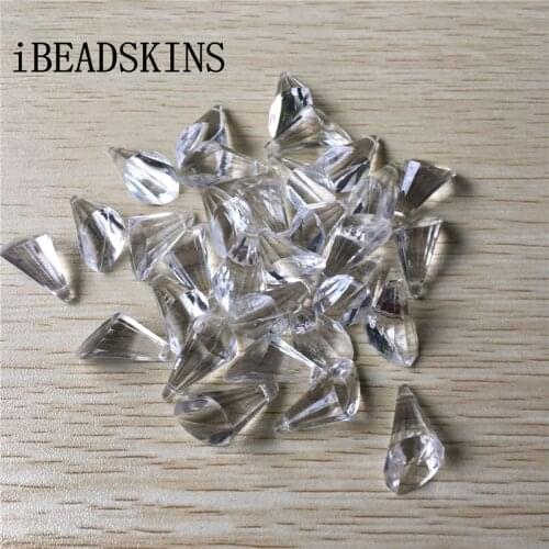 New arrival! 22x12mm 400pcs/lot clear Acrylic Drops shape beads for jewelry necklace making