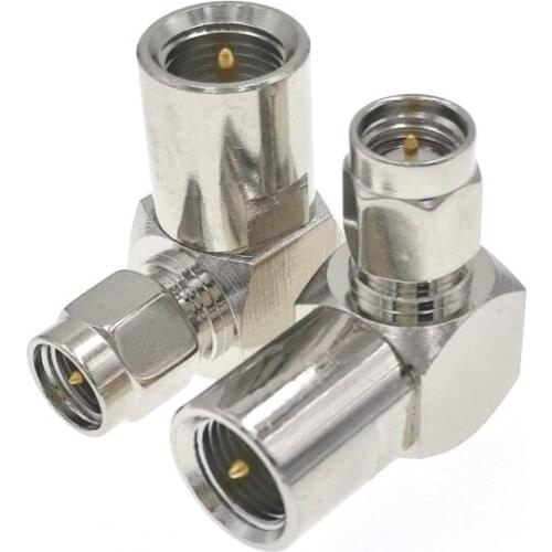 FME Male To SMA Male Right Angle RF Cable Adapter FME To SMA Coax Jack Connector