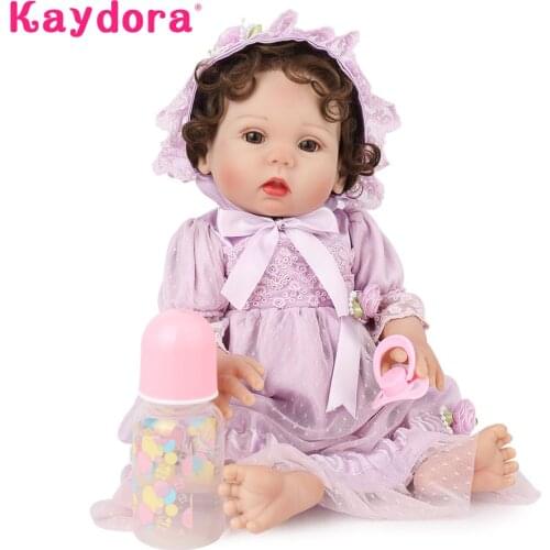 Full Silicone Reborn baby lol dolls18 inch 47cm Alive Bebe Bathe Play Toys Cute Water Proof Menina Toddler Kids Boneca Gifts