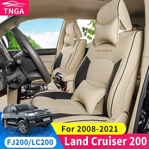 Toyota Land Cruiser 200 Seat Leather Cover Surrounded by Four Hours Air Cushion Dedicated for Interior Design Modification