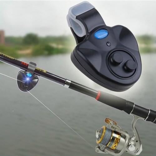 Fishing Fish Bite Alarm Electronic Buzzer on Fishing Rod with Loud Siren Daytime Night Indicator with Battery Fishing Supplies
