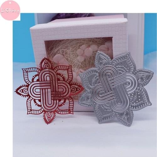 Mandala Die Cut Dies Card Making Supplies Clear Stamps And Dies Scrapbook Cutting Knife Scrapbooking Set Metal Hollow Cutters