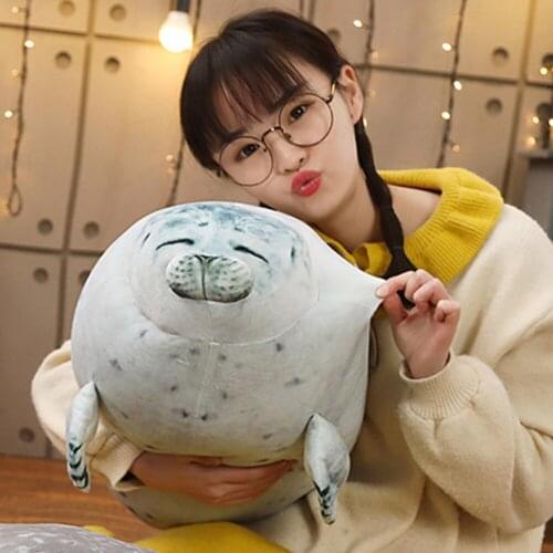 30/40/60cm Cute Soft Pillow Sea Lion Plush Toys Animal Seal Sleeping Plush Stuffed Lovely Toys Kids Birthday Present