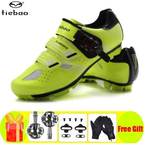 Tiebao Cycling Shoes Sapatilha Ciclismo Mtb Men Mountain Bike Bicycle Sneakers Women Professional Self-locking Bicicleta