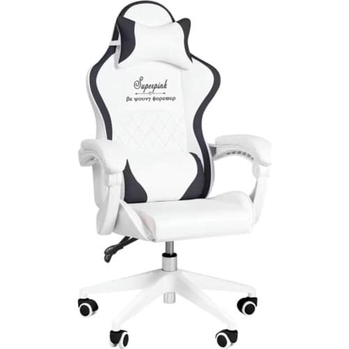 High quality WCG gaming chair girls pink computer armchair office home lifting adjustable lovely chair swivel massage chair