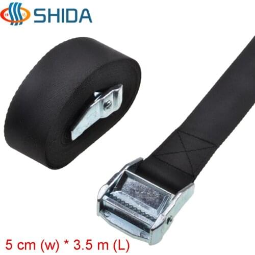 1 pcs 5 cm x 1 - 6 Meters Hold and Secure Ratchet Tie Down Metal Polyester Cargo Lashing Strap with Cam Buckle Winch Strap