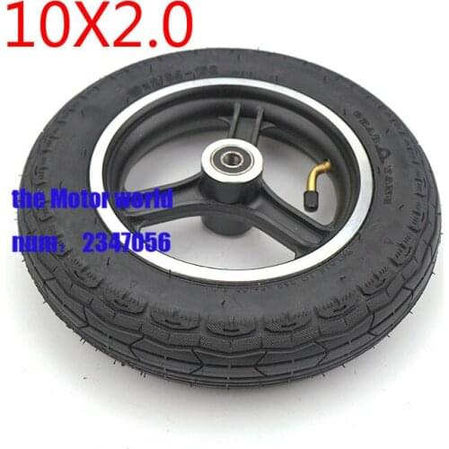 10inch electric scooter balancing car wheel 10x2 tyre 10x2 inner and outer tire with aluminum rims hub