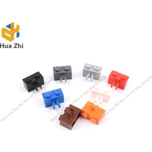 Building Blocks Parts 30237 10PCS Brick Special 1 x 2 with Vertical Clip [Open O Clip] LEGOING MOCS Education