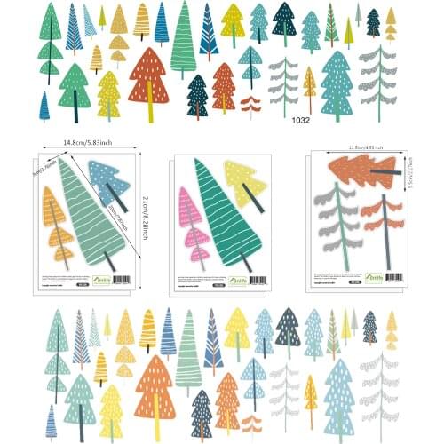 3 Cartoon Tree Wall Stickers Can Be Diy for Bedroom Wall Childrens Room Study Decorate Childrens Gifts Celebrate A Festival