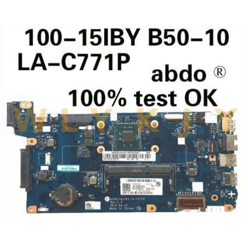 Brand new for Lenovo 100-15IBY B50-10 AIVP1/AIVP2 LA-C771P laptop motherboard CPU 3540 DDR3 100% Test OK