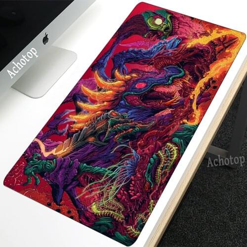 Sovawin 80x30cm XL Lockedge Large Gaming Mouse Pad Computer Gamer CS GO Keyboard Mouse Mat Hyper Beast Desk Mousepad for PC Cool