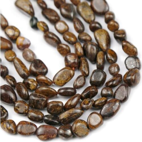 Bronzite Natural Stone beads Irregular Gravel Loose Beads Charms Gems for Jewelry Bracelets Makign DIY accessories 15inch 4~8mm