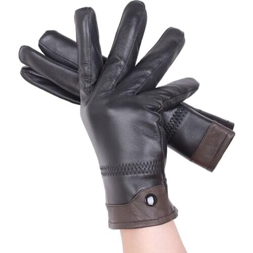Cynewz Men's Leather Gloves