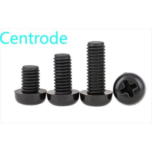 Gb818pm black white round head cross pan head screw nylon plastic screw m2-m8 20PCS