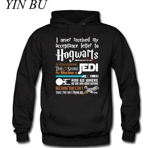 Mens I Never Received My Letter To So I'm Leaving The Shire To Become A Jedi Hoodies Streetwear Sweatshirt Tracksuit