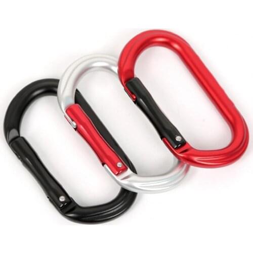 O-Shaped Aluminum Alloy Main Lock Mountaineering Hook Climbing Carabiner Outdoor Camping Snap Clip Lock Buckle Hook Fishing Tool