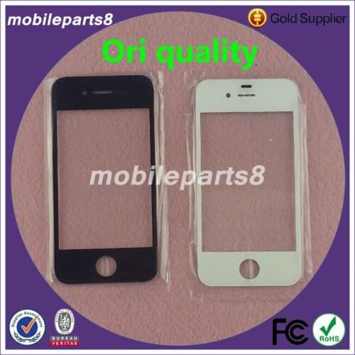 Ori quality 4G 4S Touch Screen Glass for iPhone 4&4S Front Screen Outer Glass Black&White ori quality