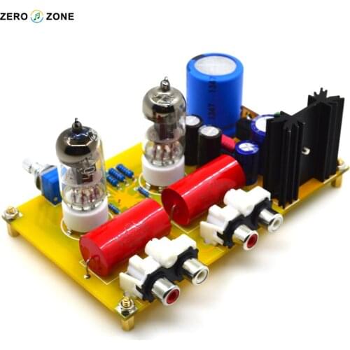 HIFI PRT01A Class A 6J2 Stereo tubes preamplifier PCB/DIY Kit/Finished board