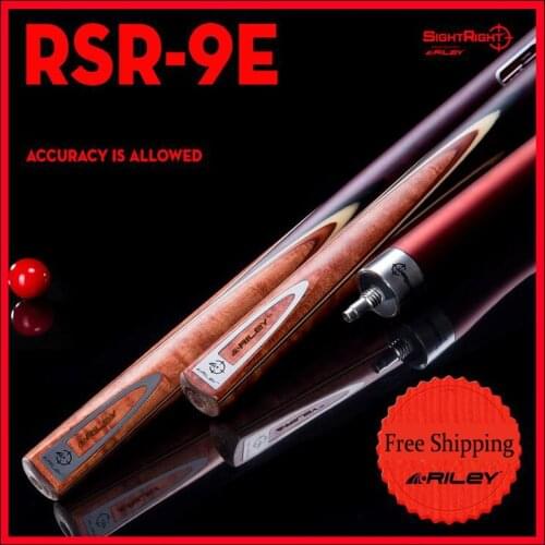 RILEY RSR-9E Snooker Cue High-end 3/4 Split Cue 9.5mm Deer Tip Professional Ashwood Shaft Excellent Billiard with 9 in Extension