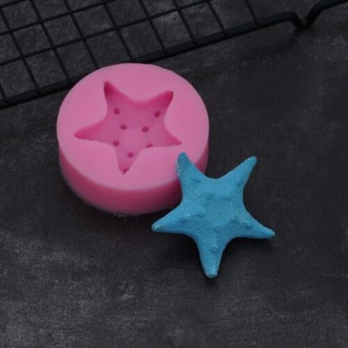 Sea Starfish Silicone Mold Sugarcraft Fondant Cake Decorating Tools Gumpaste Chocolate Candy Molds