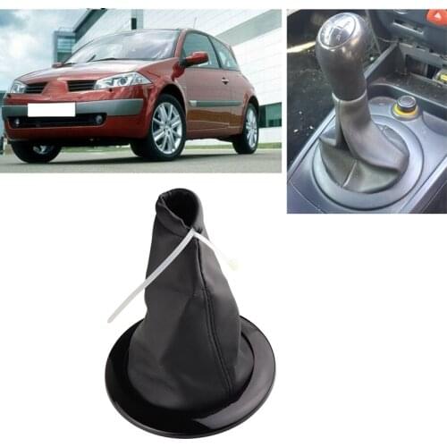 Car Styling Gear Shift Knob Gaiter Cover Boot Frame Trim Dust Cover for Renault Megane 2 MK2 II MK 2 2002-2009