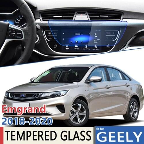 For Geely Emgrand EC7 2018 2019 2020 Car Navigation GPS Anti-Fingerprint Film Full Screen Protector Tempered Glass Accessories