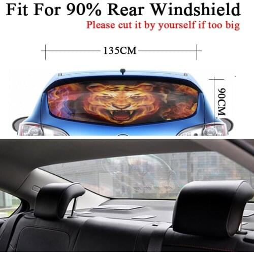 1PCS 135cmX90cm Rear Windshield Scary Window Decals Car Wiper Sticker DIY Decoration