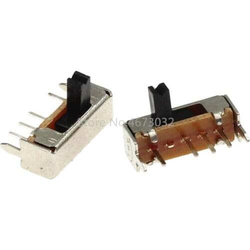 100pcs SK13d07 TOGGLE switch 4PIN 1P3T Handle high 4MM PITCH 2.0MM Right Angle Slide Switches sk13d07vg4