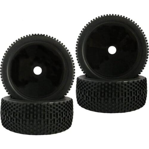 4 Pieces 1/8 Buggy On-road Tire Tyre RC Tires Wheels for HSP FS Racing Car