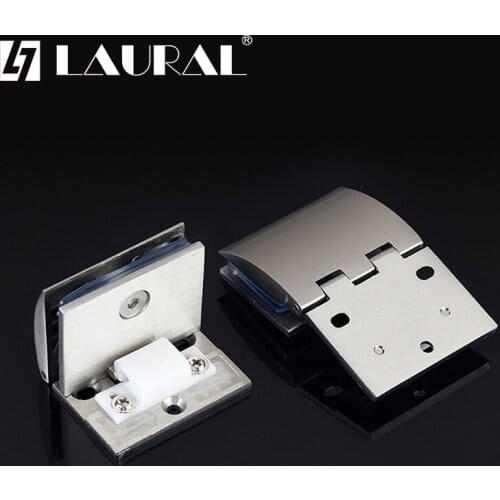 Arc Surface Zinc Alloy Small Glass Door Hinge Hinge Wine Cabinet Door Hinge Display Cabinet 90 Degree Open Glass Clamp