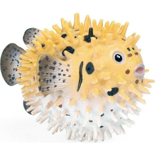 Puffer Globefish Figure Relastic Animal Model Simulation Sea Animal Education Figures Collection Lovely Toy Kids Gift