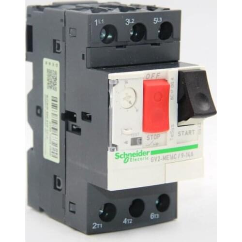 GV2-ME16C 9.0-14A GV2ME16C GV2ME16 Motor circuit breaker, TeSys GV2, 3P, 9-14 A, thermal magnetic, screw clamp terminals