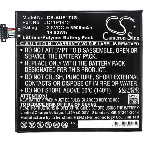 Cameron Sino 3900mAh Battery for Asus FE170CG FE175CG Fonepad 7 FE171MG ME175CG,0B200-01260000 C11P1412 C11P1412 1ICP3/99/100
