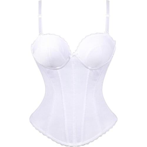 Bridal Corset Tops Adjustable Spaghetti Straps Summer Clothing Panel Shape Bare Wedding Party Sexy Corsets Bustiers Women Tops