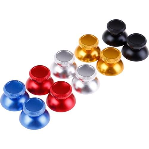 Metal Analog Joystick thumb Stick grip Cap for Sony playstation Dualshock 4 PS4 Slim Gamepad Controller thumbstick