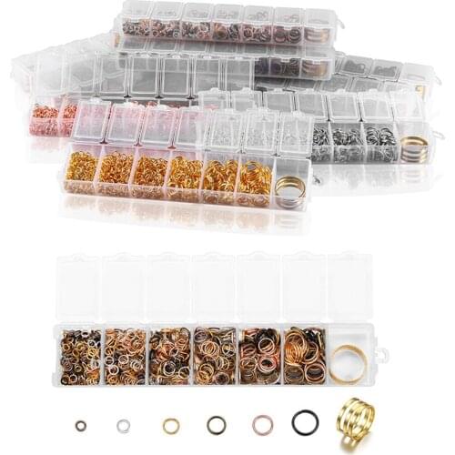 1 Set 4 5 6 7 8mm Open Jump Ring Open Ring Connectors Supplies For Necklace Chain DIY Jewelry Making Finding Accessories